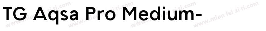 TG Aqsa Pro Medium字体转换